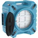 AlorAir PureAiro HEPA Pro 870 Air Scrubber - Angle with Cover Open