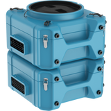 AlorAir PureAiro HEPA Pro 870 Air Scrubber - 2 Units Stacked