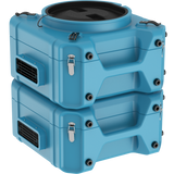 AlorAir PureAiro HEPA Pro 870 Air Scrubber - 2 Units Stacked