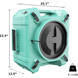 AlorAir PureAiro HEPA Pro 770 Air Scrubber - Dimensions