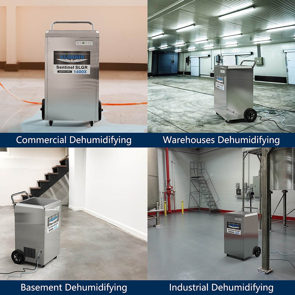 AlorAir Sentinel 140 Pint Basement & Crawl Space Dehumidifier - Infographic