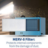 AlorAir Sentinel 53 Pint Crawl Space & Basement Dehumidifier - Infographic