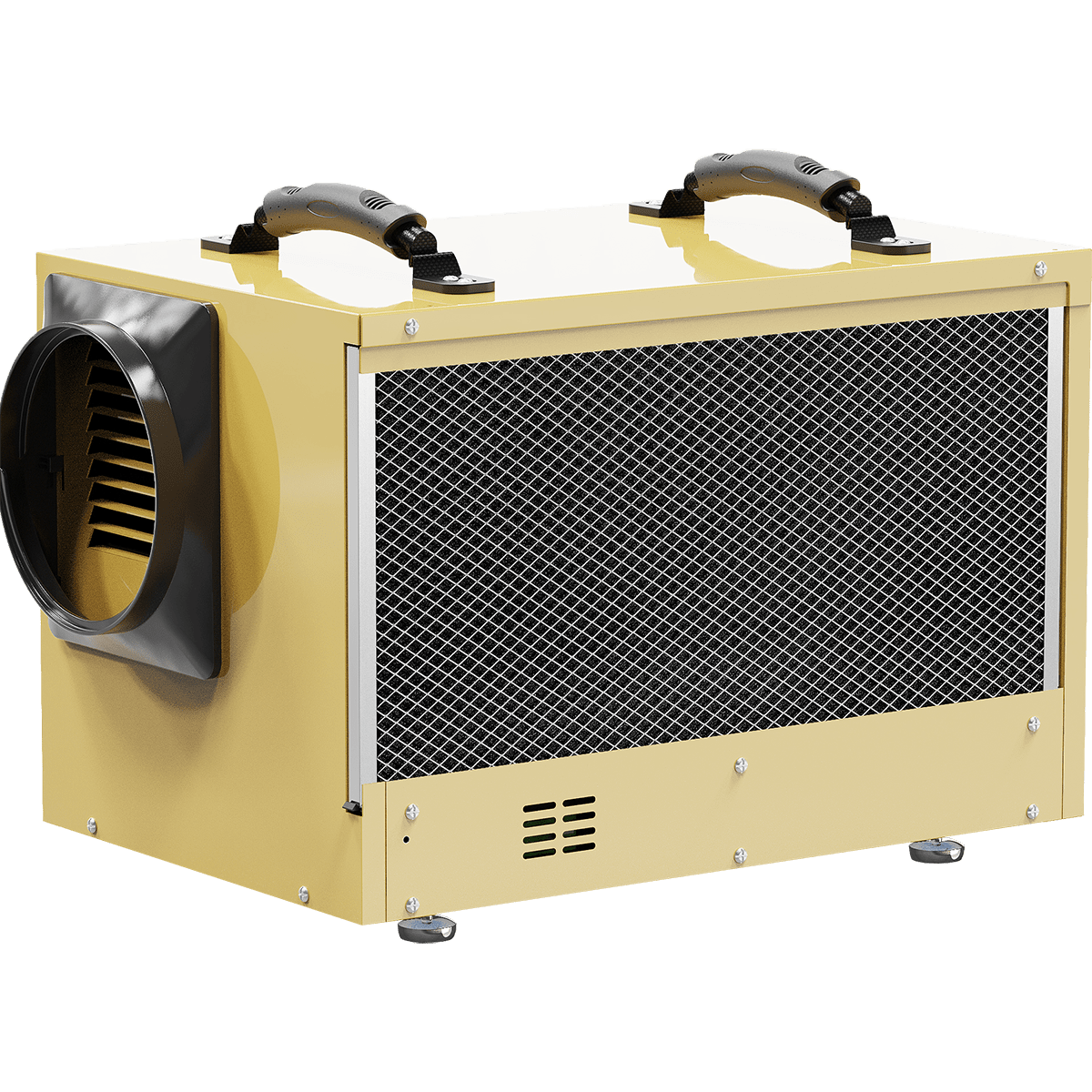 AlorAir Sentinel 55 Pint at AHAM Dehumidifier With Drain Hose for Crawl Spaces or Basements Up to 1,300 Sq. Ft., Gold - Back View