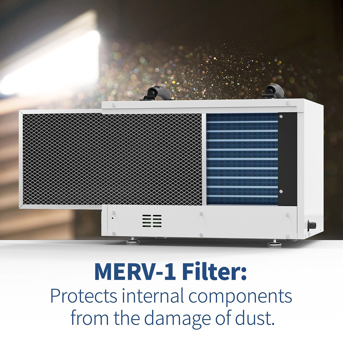 AlorAir Sentinel 55 Pint at AHAM Dehumidifier With Drain Hose for Crawl Spaces or Basements Up to 1,300 Sq. Ft., White - Filter 2