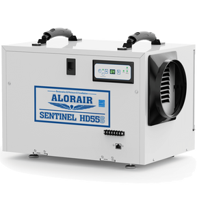 AlorAir Sentinel 55 Pint at AHAM Dehumidifier With Drain Hose for Crawl Spaces or Basements Up to 1,300 Sq. Ft., White - Main