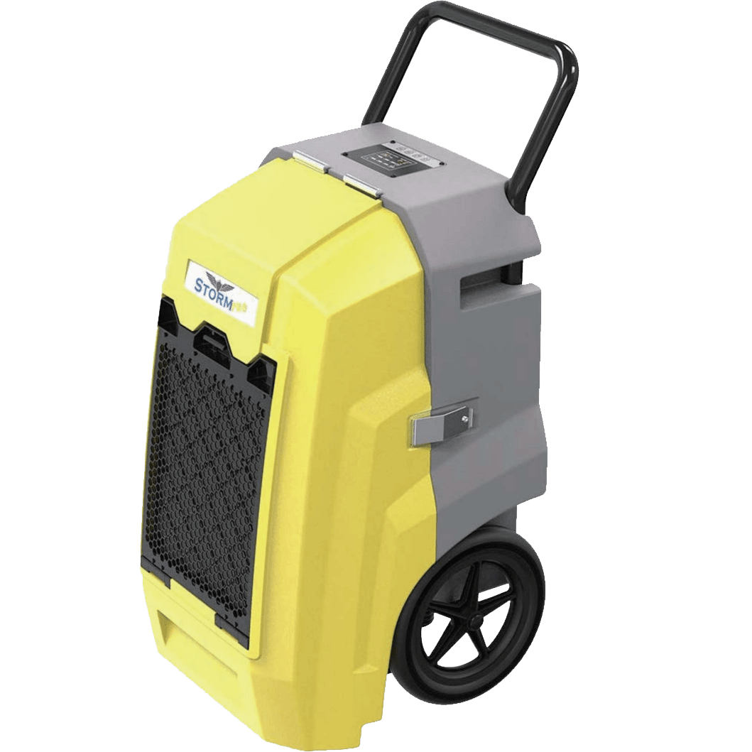 AlorAir Storm Pro Commercial Dehumidifier - Yellow Angle