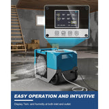 Alorair Storm SLGR 1250 Smart Wi-Fi Commercial Dehumidifier - blue - controls