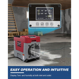 Alorair Storm SLGR 850X Commercial Dehumidifier - red - controls