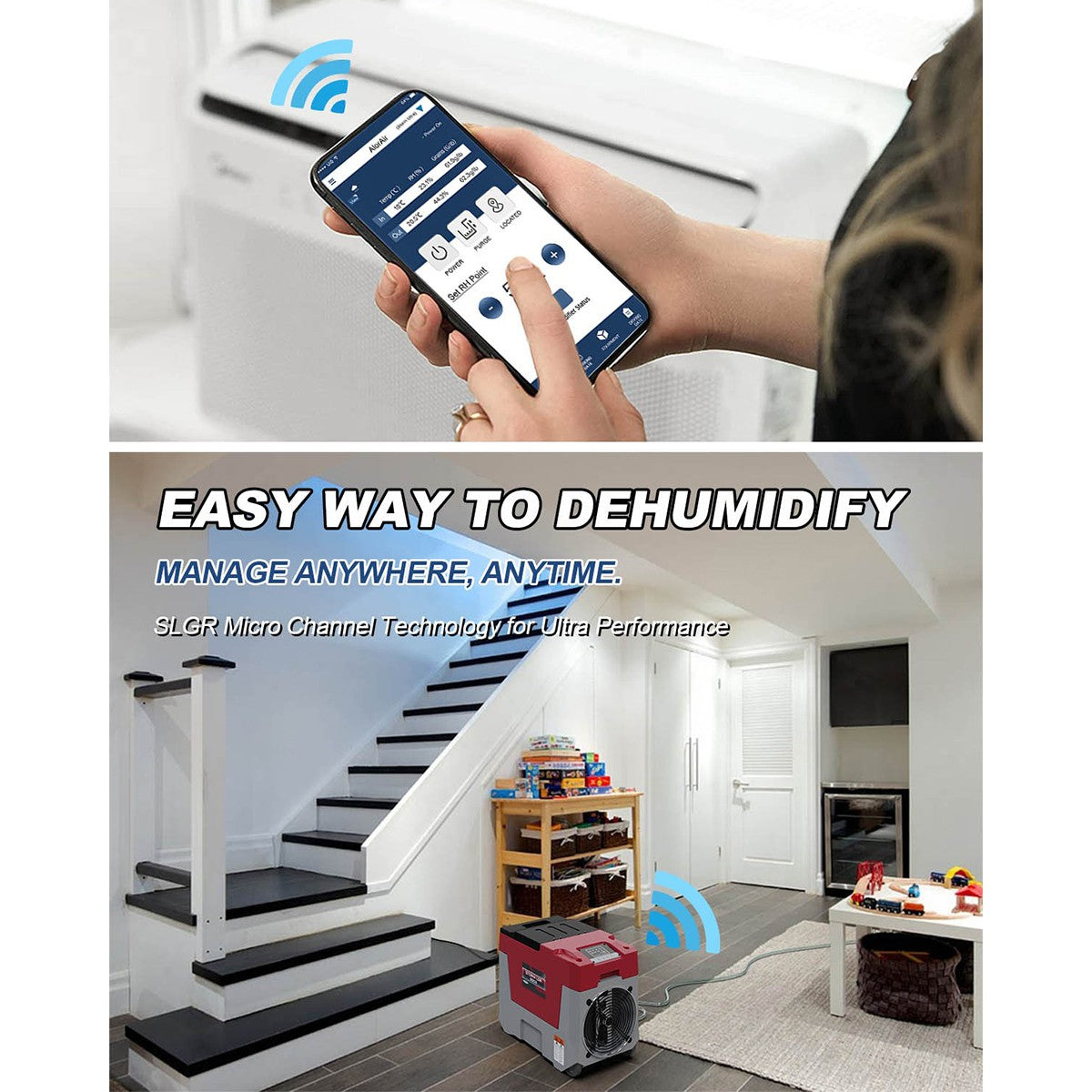 Alorair Storm SLGR 850X Commercial Dehumidifier - red - wi-fi
