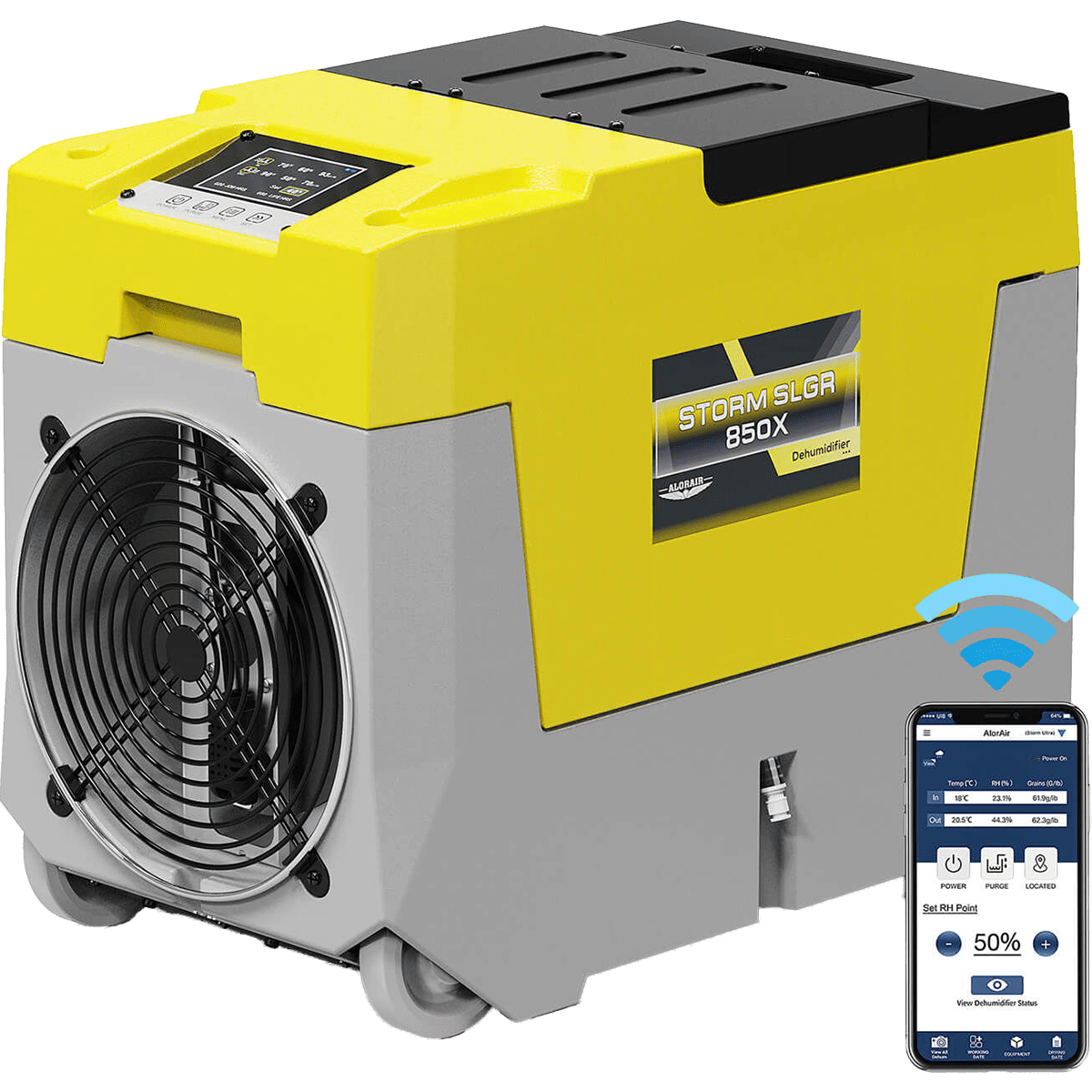 Alorair Storm SLGR 850X Commercial Dehumidifier - yellow - main