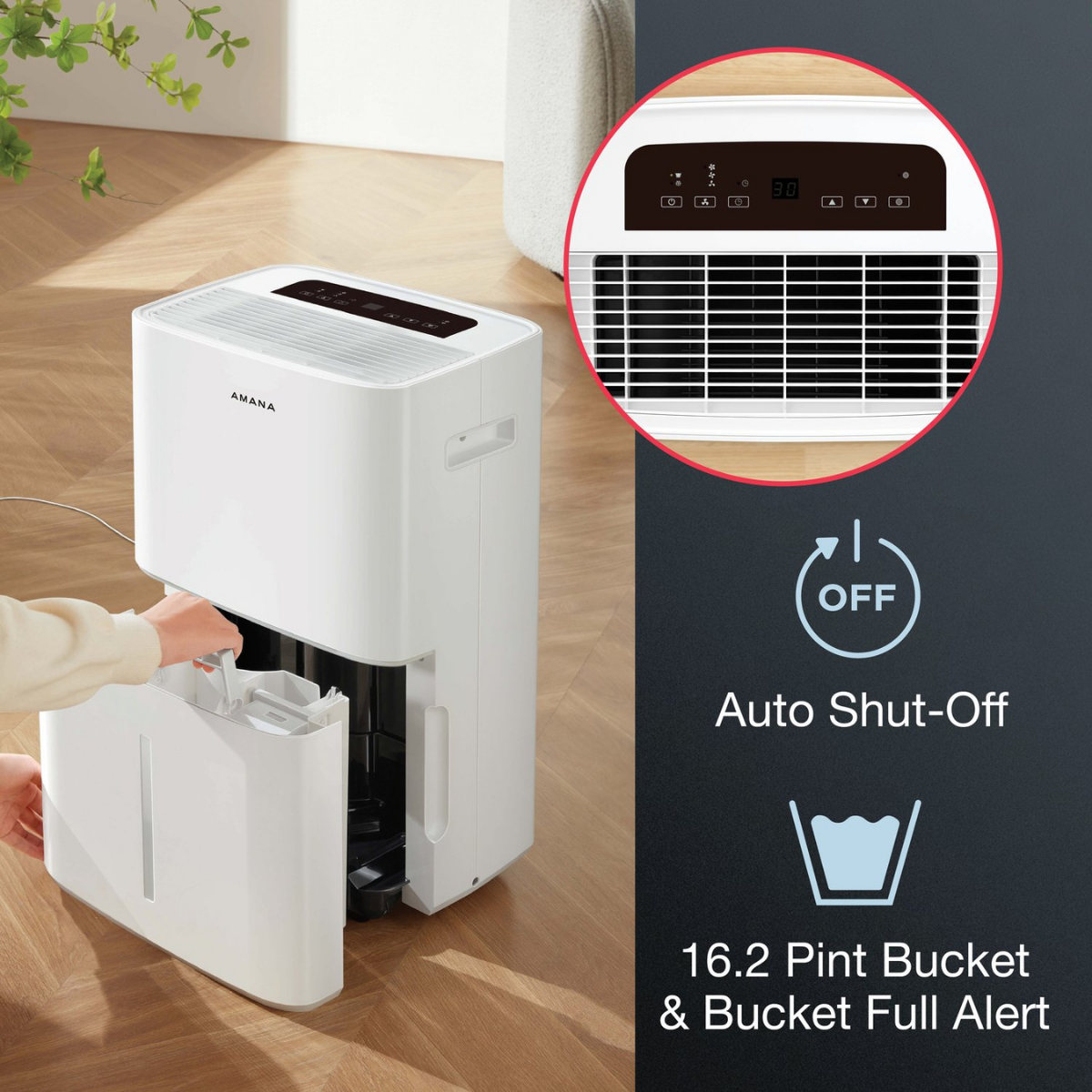 Amana 50 Pint Dehumidifier - Infographic 3