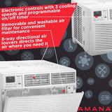 Amana 10,000 BTU Window Air Conditioner w/ Electronic Controls - Graphic 1