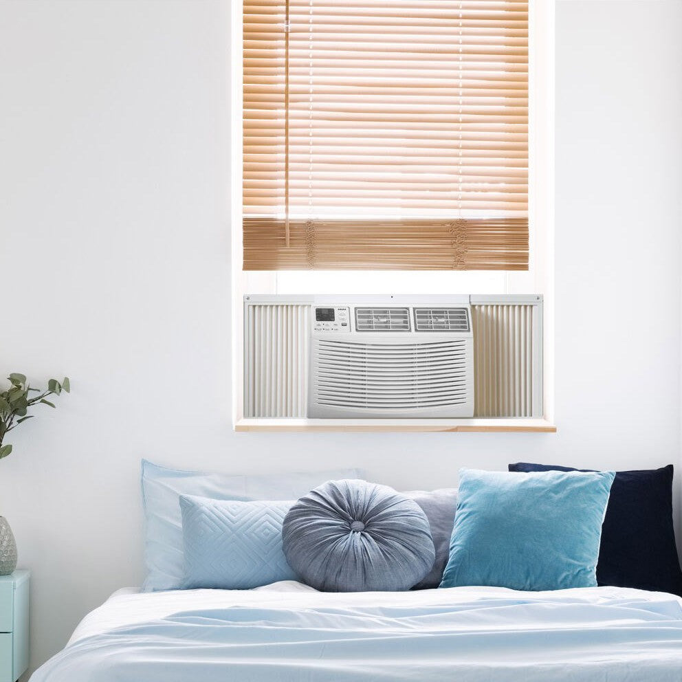 Amana 12,000 BTU Window Air Conditioner with Electronic Controls - in Bedroom