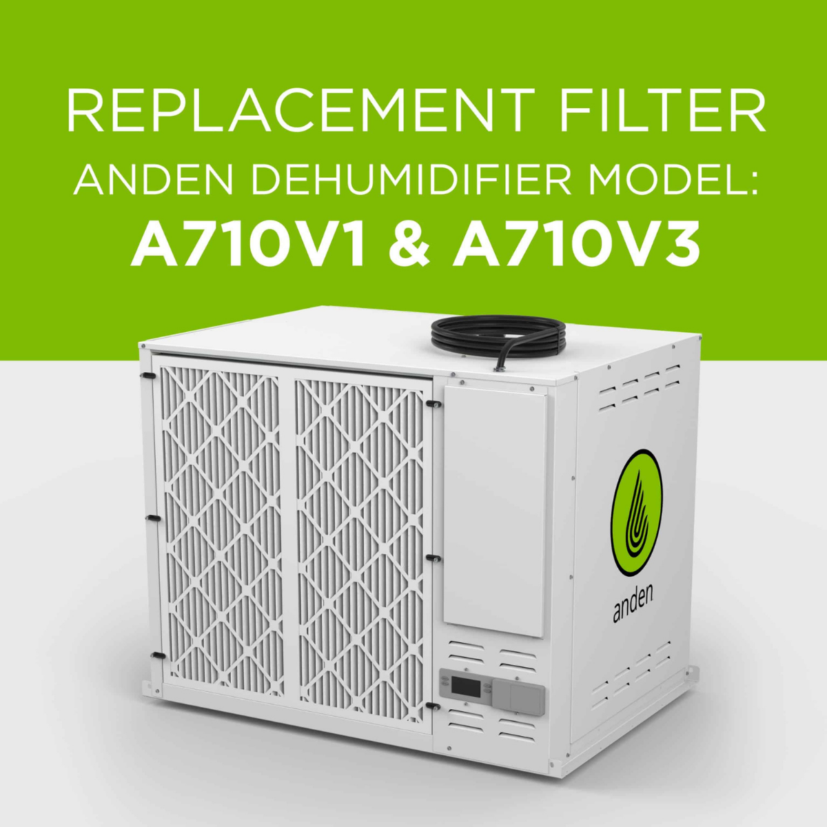 Anden MERV 11 Replacement Filter for A710 Dehumidifiers - Model