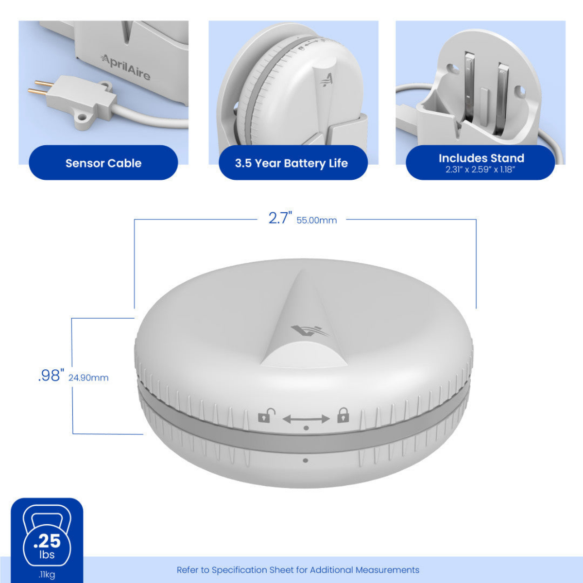 AprilAire ZAZW Wireless Water Sensor - Infographic 6