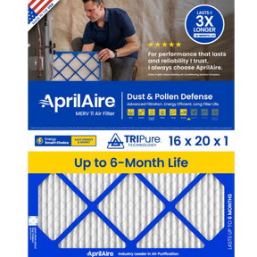 Aprilaire 16-Inch Wide MERV 11 TriPure 1-Inch Filter A16201 - Main