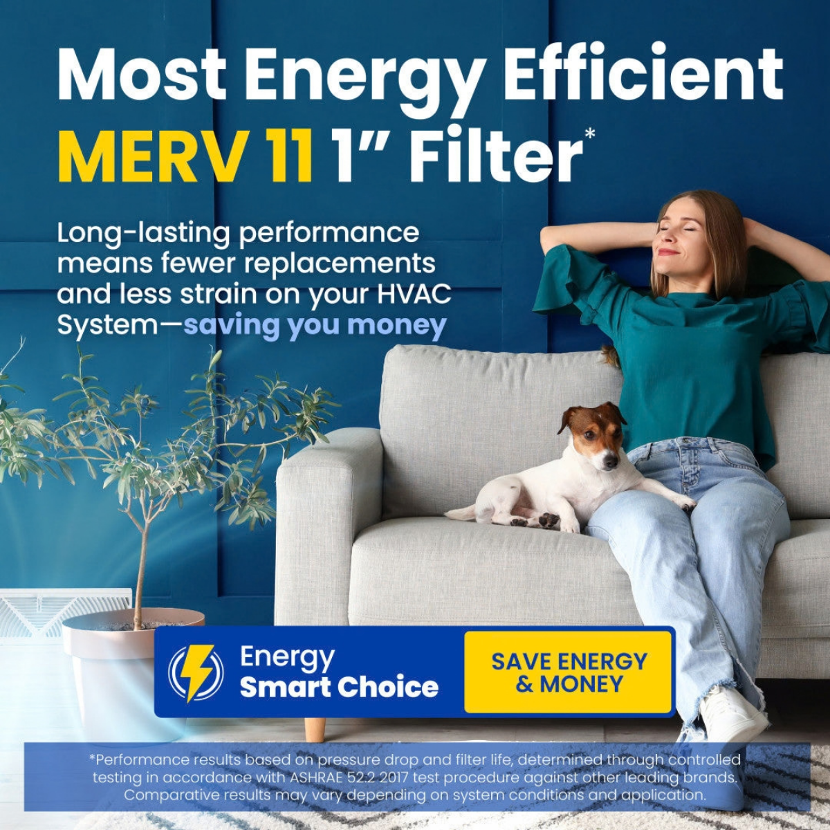 Aprilaire 20-Inch Wide MERV 11 TriPure 1-Inch Filter A20201 - Infographic 2