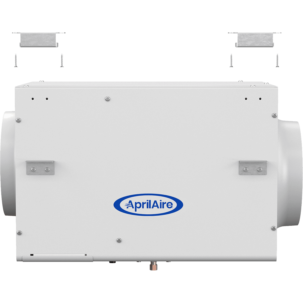Aprilaire 300 Whole House Self-Contained Evaporative Humidifier - Side view with Brackets