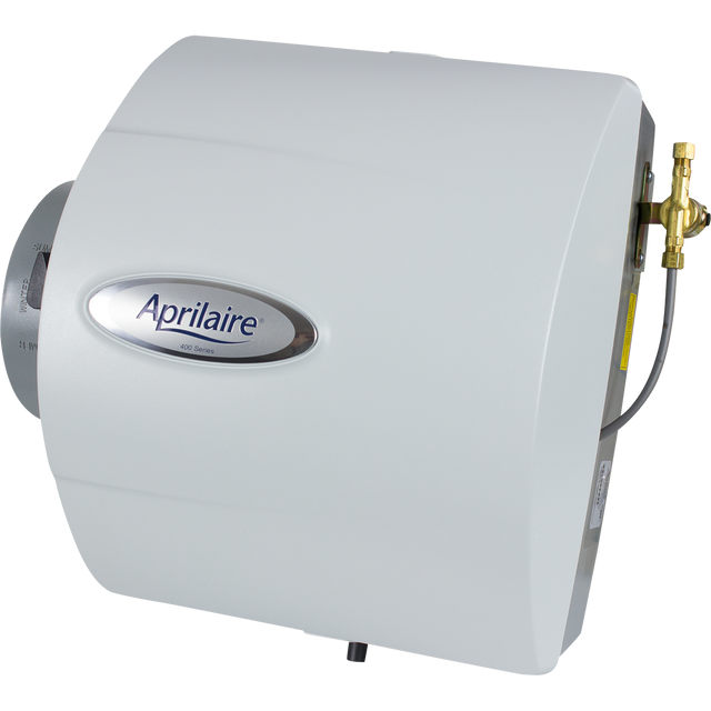 Aprilaire 400 Drainless Bypass Humidifier - angled view