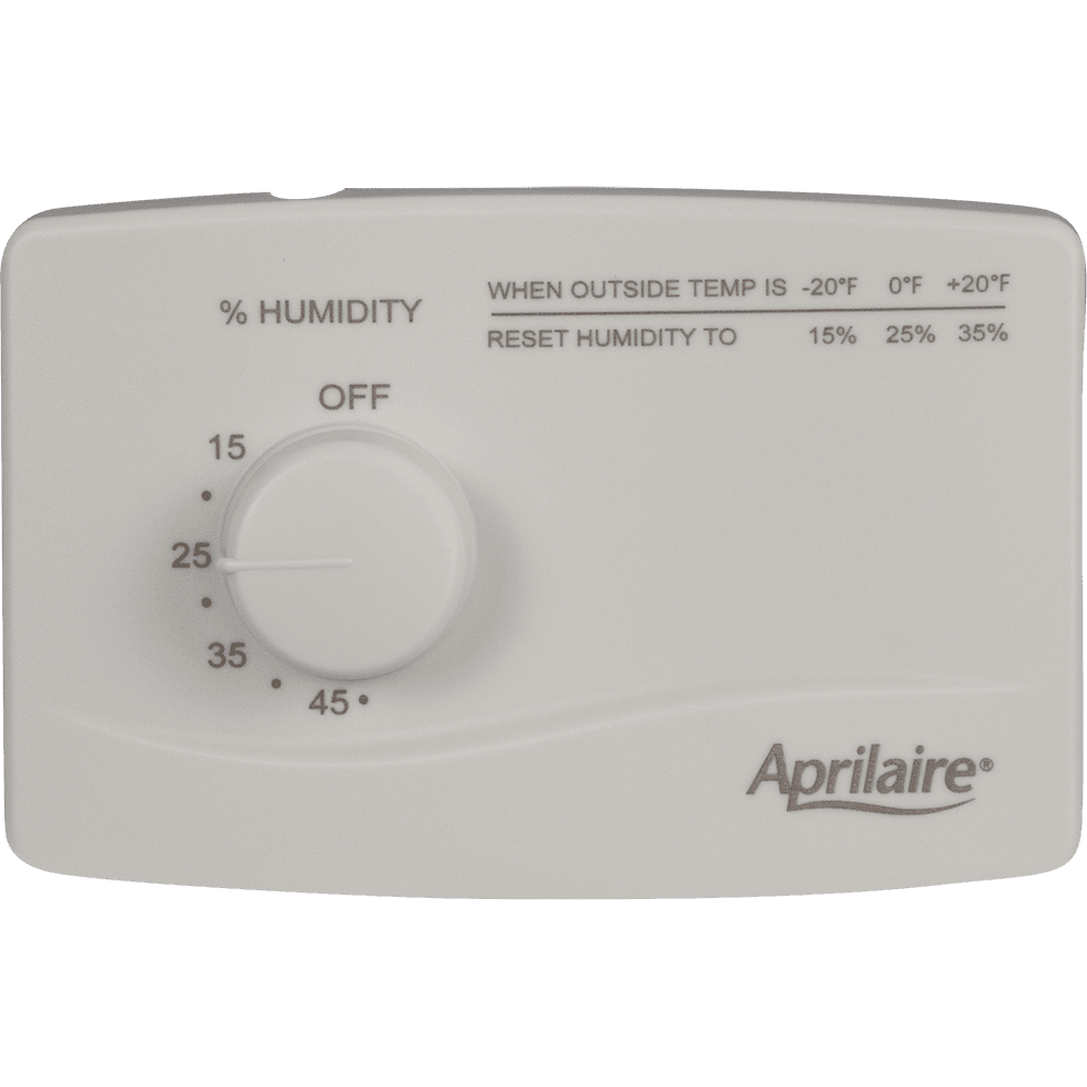 Aprilaire Model 400 Drainless Bypass Humidifier - manual controls