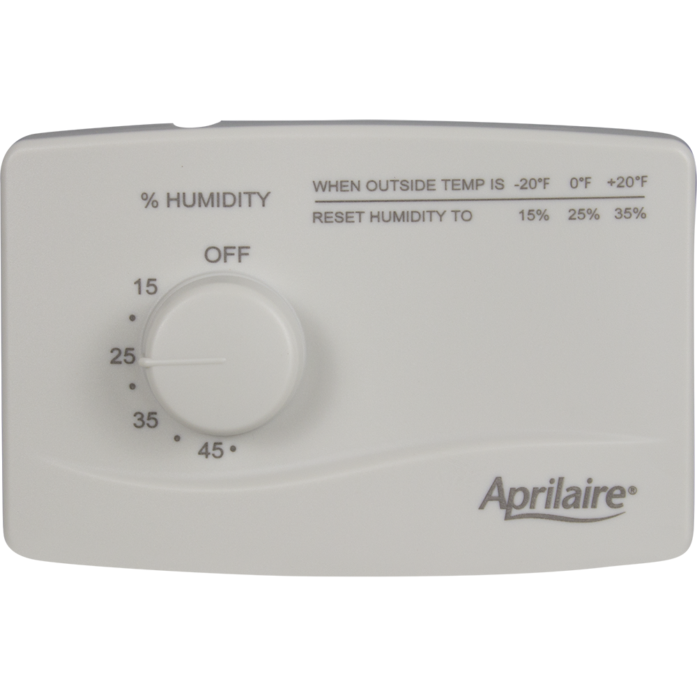Aprilaire Model 400 Drainless Bypass Humidifier - manual controls