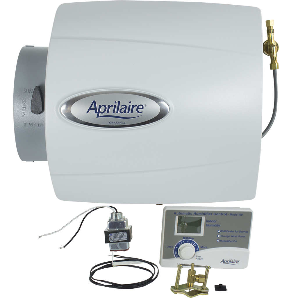 Aprilaire Model 500 Small Bypass Humidifiers - all included accessories