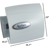Aprilaire Model 500 Small Bypass Humidifiers - dimensions