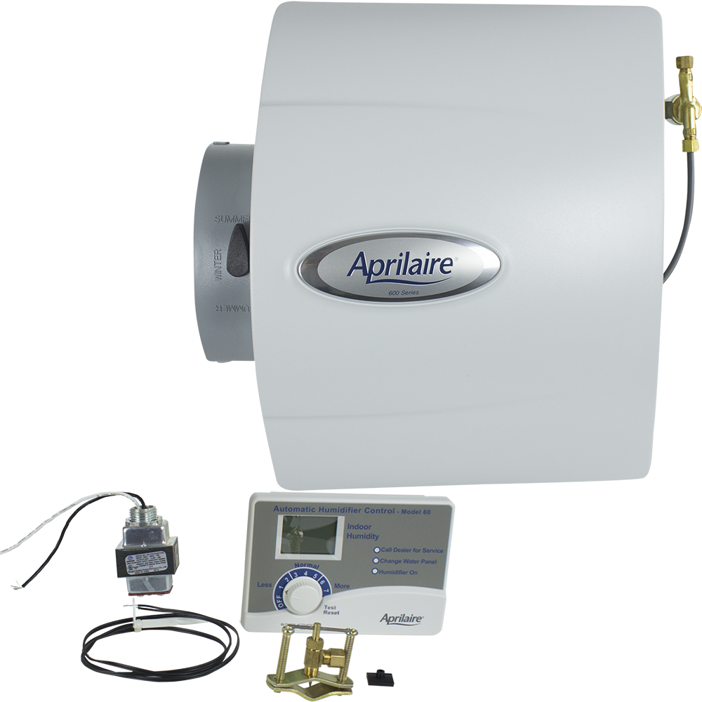 Aprilaire Model 600 Large Bypass Humidifiers - all included accessories