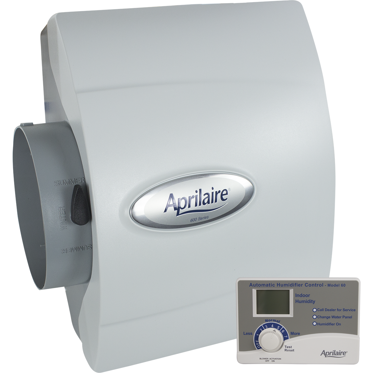 Aprilaire Model 600 Large Bypass Humidifiers - automatic model