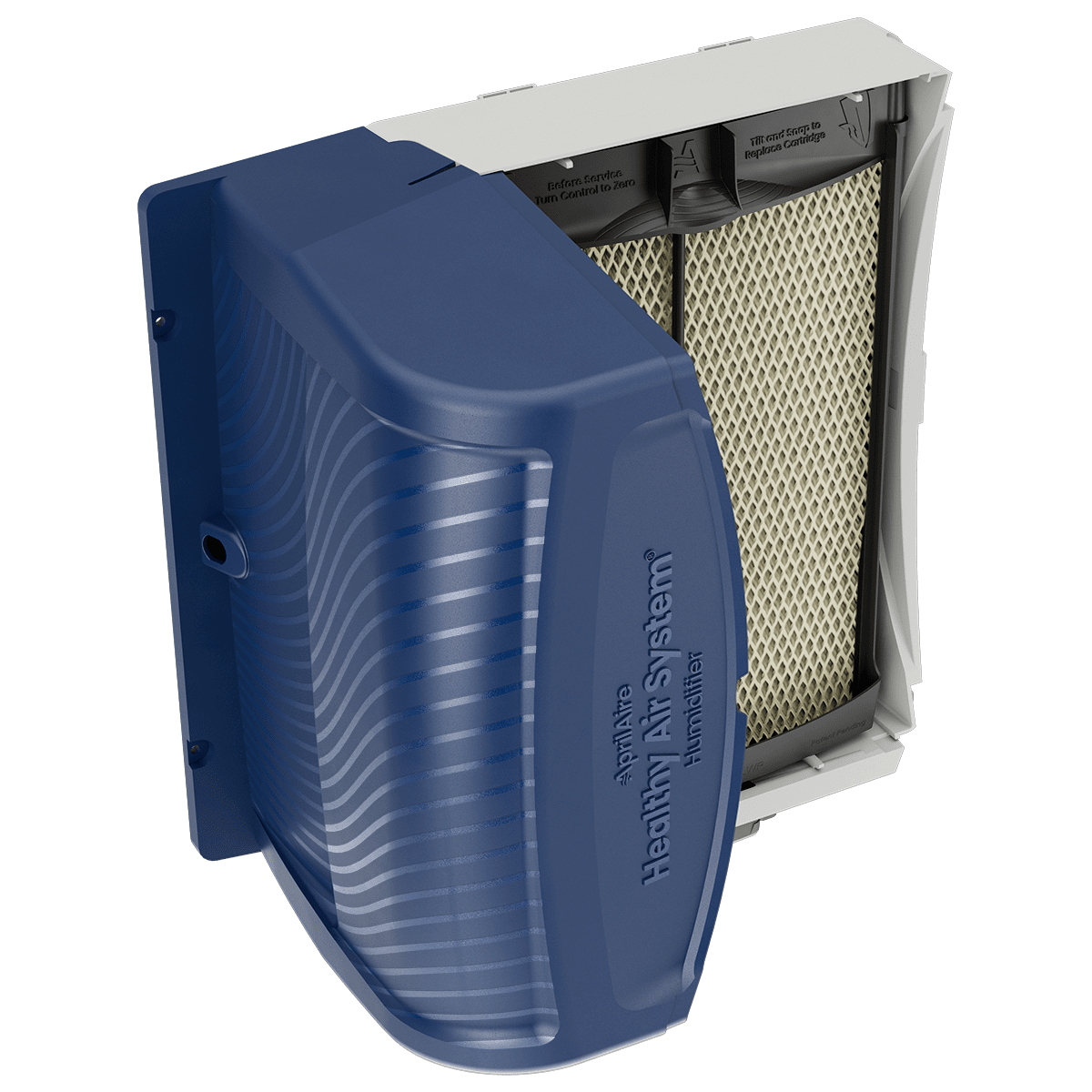 Aprilaire 720 Evaporative Humidifier w/ HydroCore - Inside Angle