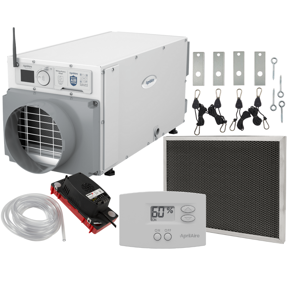 Aprilaire E070 70-Pint Crawlspace Dehumidifier + Basement Package - w/ Wi-Fi