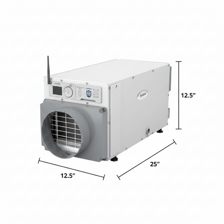 AprilAire E070 70 Pint Crawlspace Dehumidifier dimensions