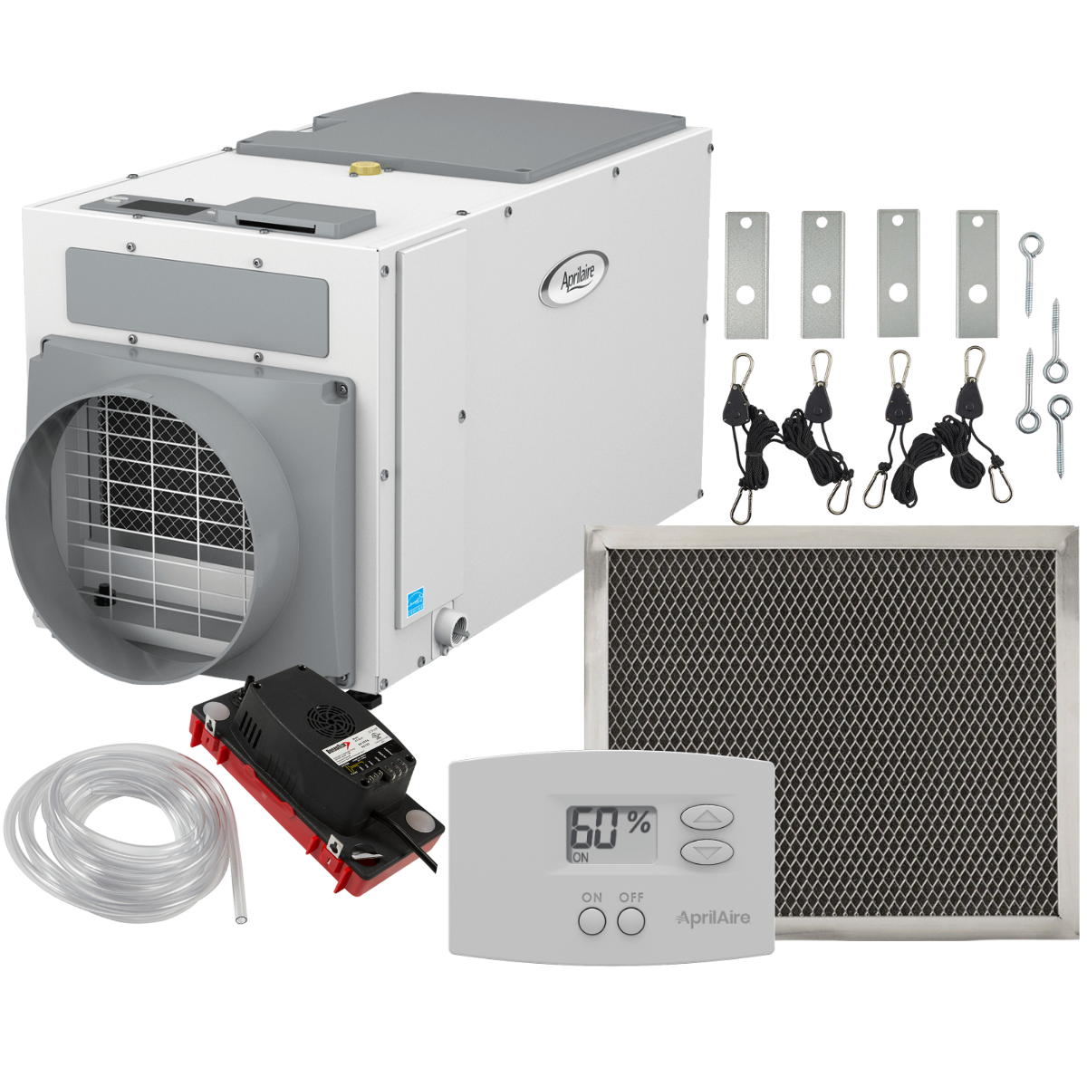 Aprilaire E080 80-Pint Energy Star Dehumidifier + Basement Package - Main