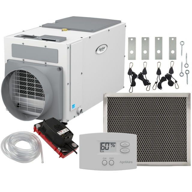 Aprilaire E080 80-Pint Energy Star Dehumidifier + Basement Package - Main