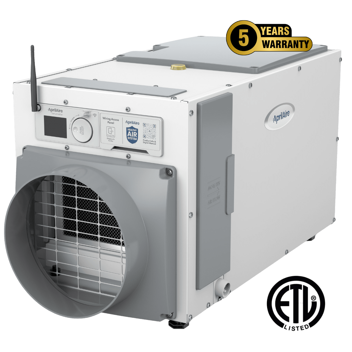 Aprilaire dehumidifier with manufacturer 5 yr warranty