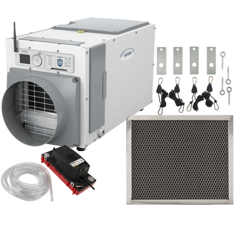 Aprilaire E100 100-Pint Energy Star Dehumidifier + Basement Package - w/ Wi-Fi