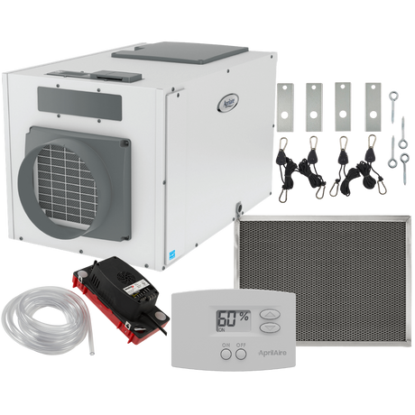 Aprilaire E130 130 Pint Energy Star Whole House Dehumidifier + Basement Package - Main