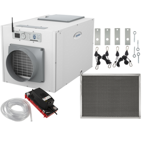 Aprilaire E130 130 Pint Energy Star Whole House Dehumidifier + Basement Package - w/ Wi-Fi