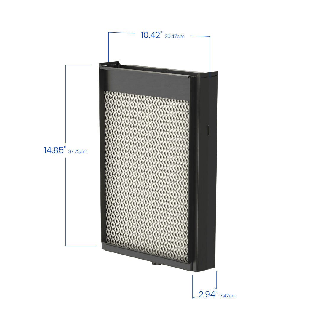 Aprilaire H735EZ1A Humidifier Filter/Water Panel Assembly Replacement Kit for Models: 700, 700A, and 700M - Dimensions