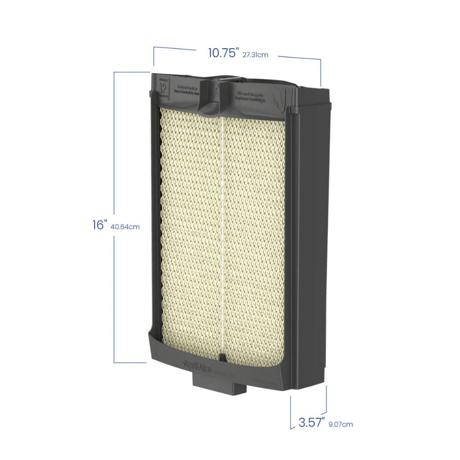 AprilAire HydroCore Water Panel Cartridge for 720 Series Humidifiers Model L - Dimensions