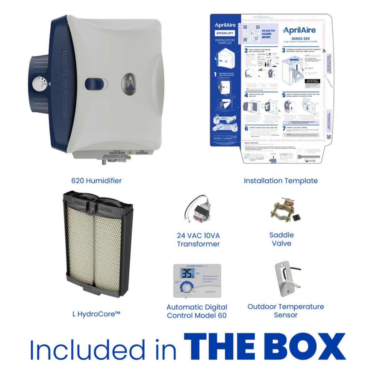 Aprilaire Model 620 Whole House Bypass Evaporative Humidifier