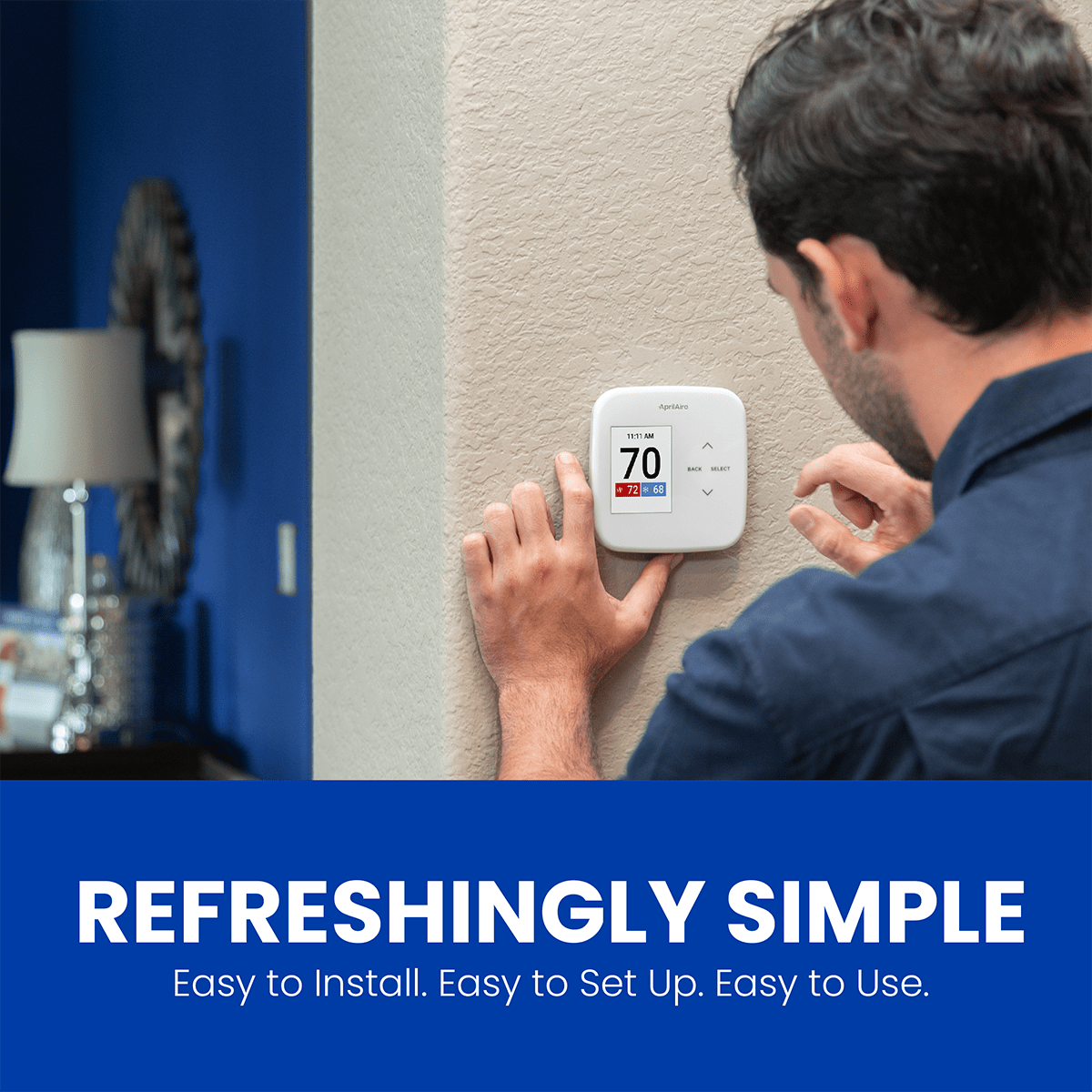 Aprilaire Programmable Multi-Stage Universal Thermostat w/ IAQ Control - Easy to Install