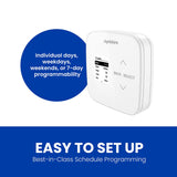 Aprilaire S84NSU Programmable Single-Stage Universal Thermostat - Easy to Set Up