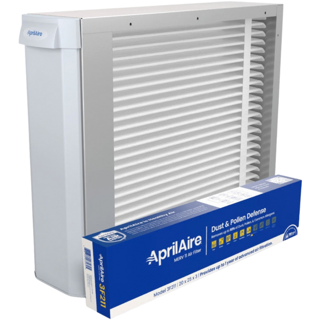 Aprilaire U121/U233 20x25-Inch TriPure 3-Inch Filtration Whole House Media Air Cleaner U121 - Main