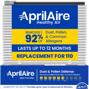 Aprilaire UK111/113 16x20x3 in. TriPure Filter + One-Time Upgrade Rail Kit 110 Filter - Main