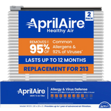 Aprilaire UK211/213 20x25x3 in. TriPure Filter + One-Time Upgrade Rail Kit - Infographic - 213 Filter