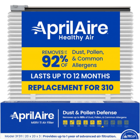 Aprilaire UK311/313 20x20x3 in. TriPure Filter + One-Time Upgrade Rail Kit 310 Filter - Main
