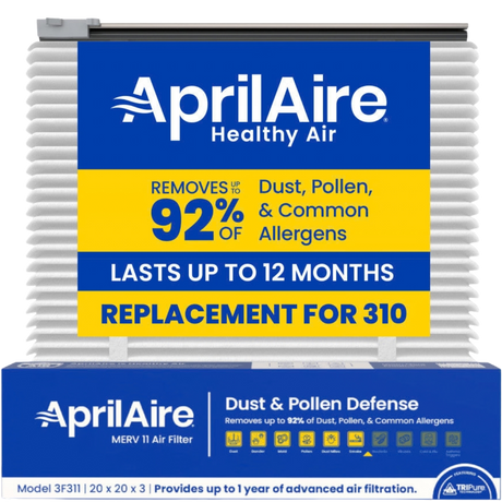 Aprilaire UK311/313 20x20x3 in. TriPure Filter + One-Time Upgrade Rail Kit 310 Filter - Main