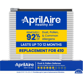 Aprilaire UK411/413 16x25x3 in. TriPure Filter + One-Time Upgrade Rail Kit 410 Filter - Main