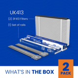 Aprilaire UK411/413 16x25x3 in. TriPure Filter + One-Time Upgrade Rail Kit - Infographic 14